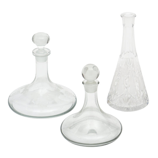 Vintage French Glass Decanters